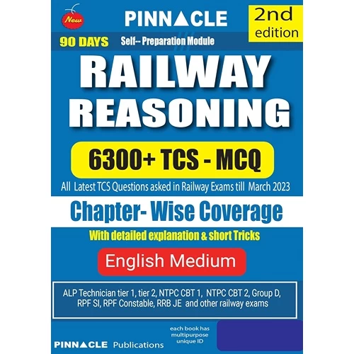 Pinnacle Railway Reasoning MCQ Chapter Wise Book English Medium