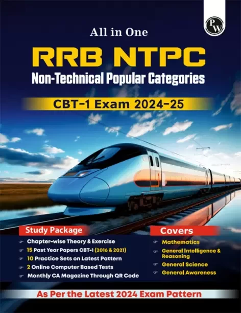 PW All-in-One RRB NTPC 2024-25 CBT-1: Theory, Tricks, PYQs & Practice Sets (Eng) - All in One Rrb Ntpc 2024-2025