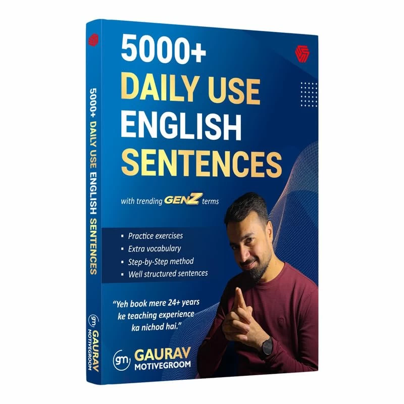 5000+ Daily Use English Sentences by Gaurav Motivegroom – Invincible Publication | Fluency & Conversation Practice