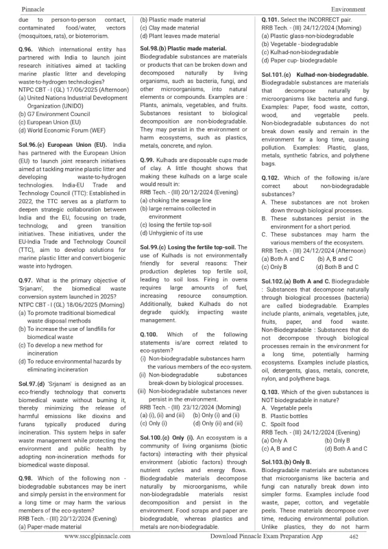 Railway Science by Pinnacle Publications – Chapter-wise Solved Papers for RRB NTPC, Group D, ALP & JE