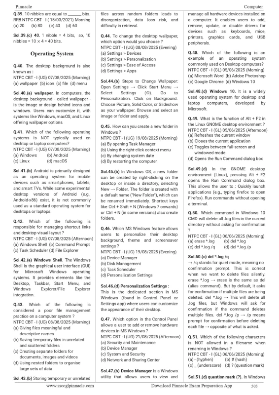 Railway Science by Pinnacle Publications – Chapter-wise Solved Papers for RRB NTPC, Group D, ALP & JE