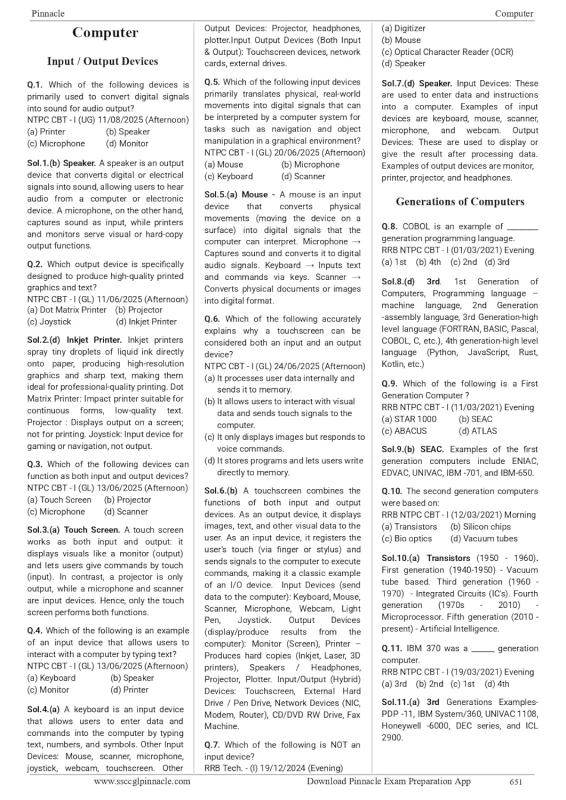 Pinnacle Railway General Studies – Chapter-wise Solved Papers