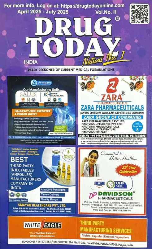 Drug Today (Vol I & Vol II) – Latest Edition – Drug Today India